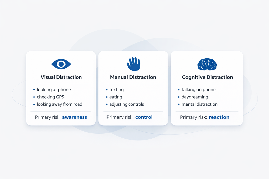 Distraction Risks Distracted Driving: Facts, Risks, and Prevention | ETS