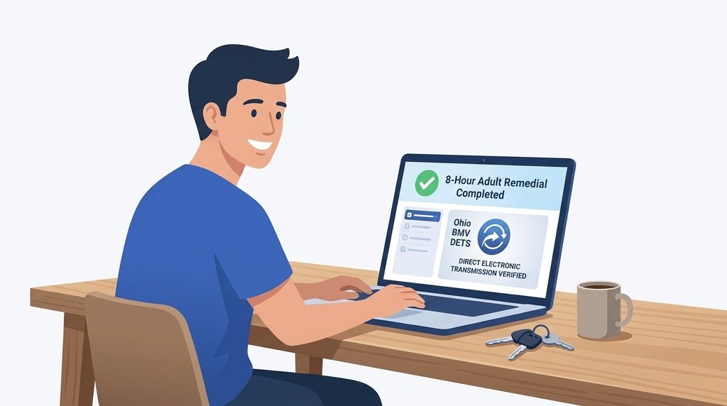 ets traffic school ohio adult remedial course bmv dets certificate