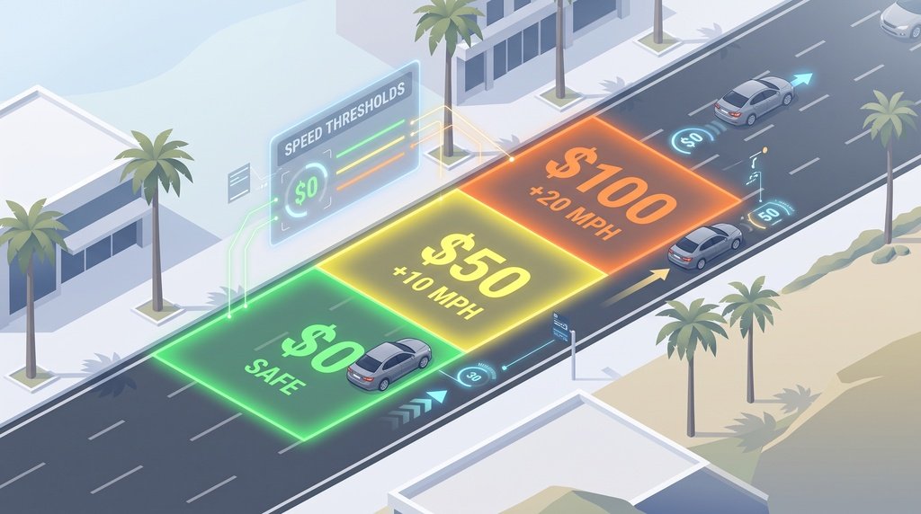 california ab 645 speed camera fine tiers