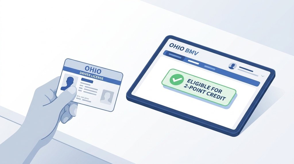 ohio bmv driver license point status eligibility check